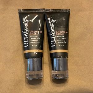 Set of 2 New Ulta Beauty Effortless Effect Medium Coverage Hydrating Foundations